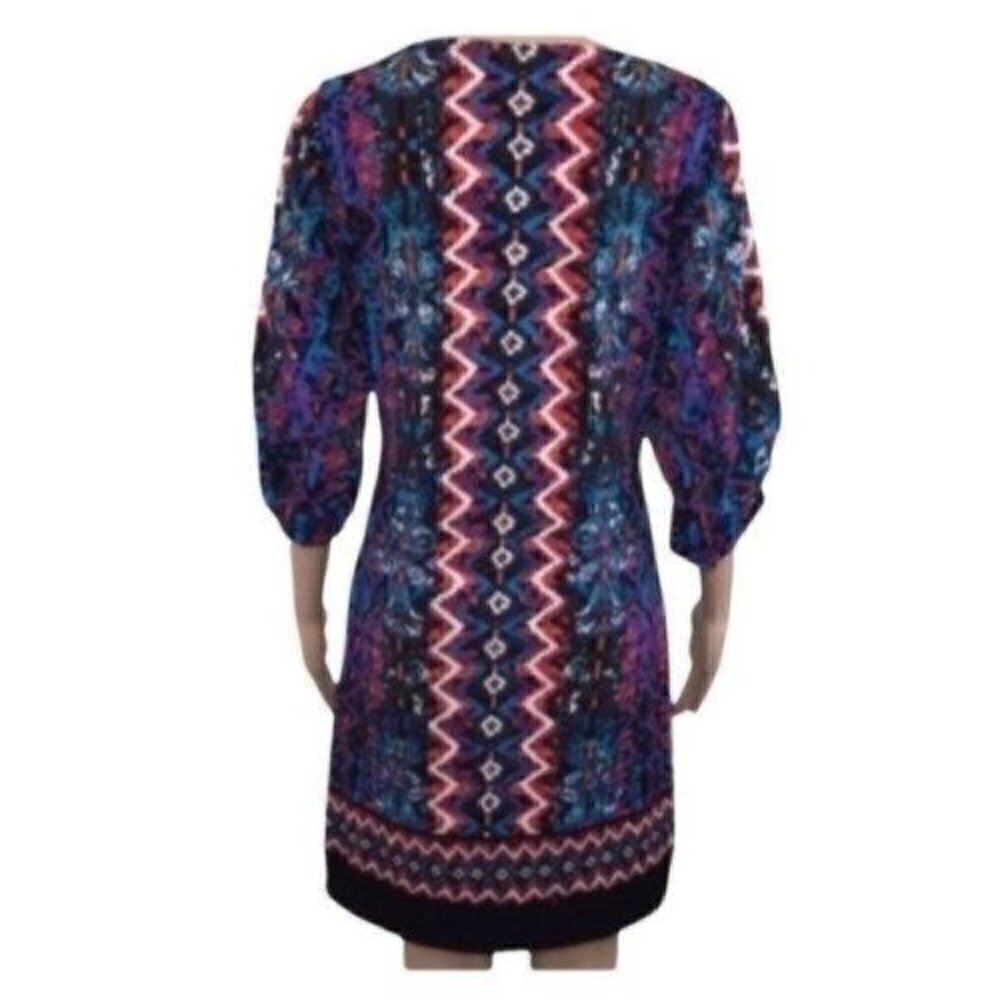 LAUNDRY by Shelli Segal Aztec design dress size 8P - Picture 2 of 7